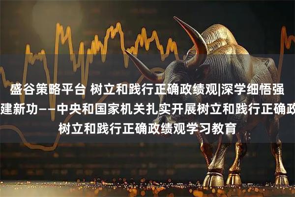 盛谷策略平台 树立和践行正确政绩观|深学细悟强党性 知行合一建新功——中央和国家机关扎实开展树立和践行正确政绩观学习教育