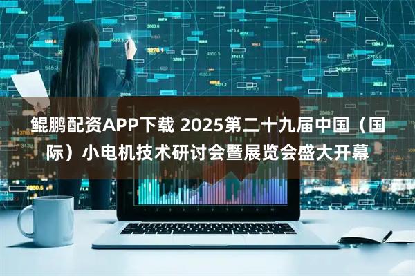 鲲鹏配资APP下载 2025第二十九届中国（国际）小电机技术研讨会暨展览会盛大开幕